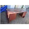 Image 1 : *Burgundy Colored Desk (5' W x 30" H x 30" D)