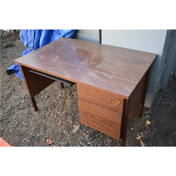 *Wooden Desk (4' W x 28" H x 30" D)