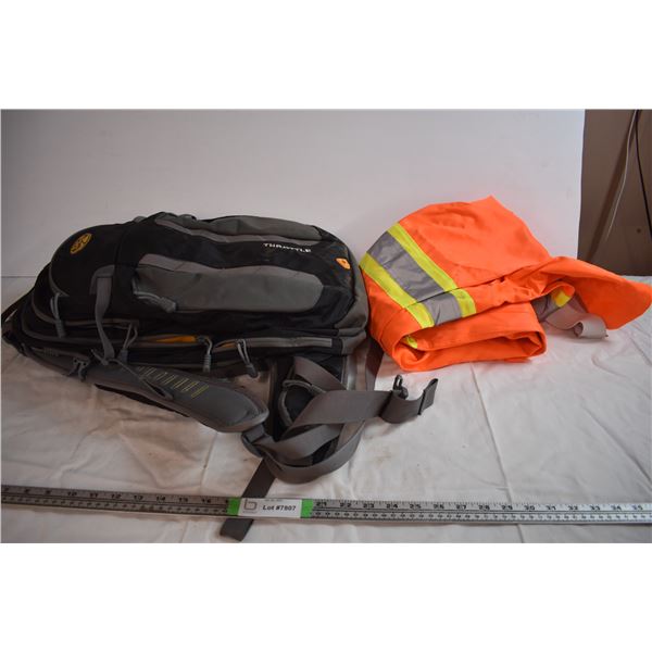 BCA approved avalanche back country back pack. Includes beacon in the pouch with a harness.