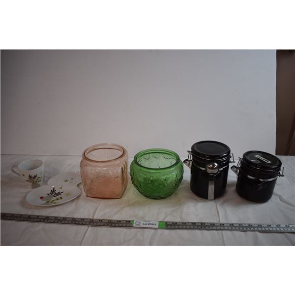 Cannisters and Misc Dishware