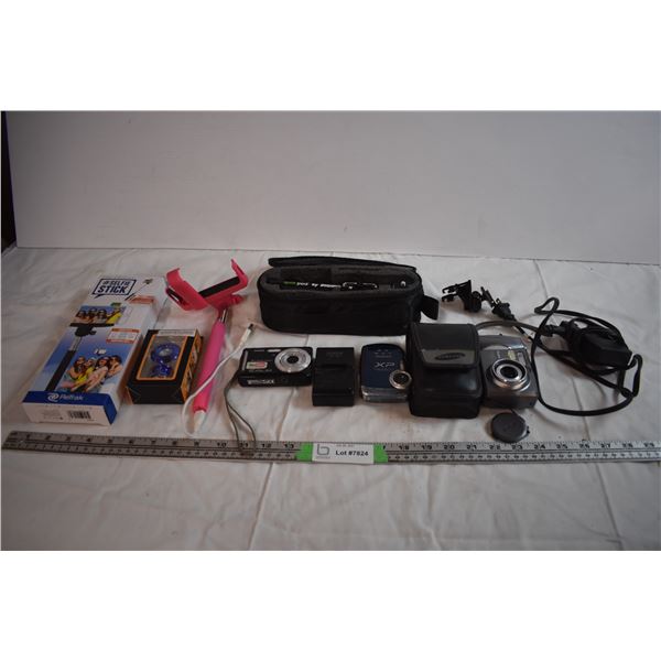 Digital Cameras and Various Tripods