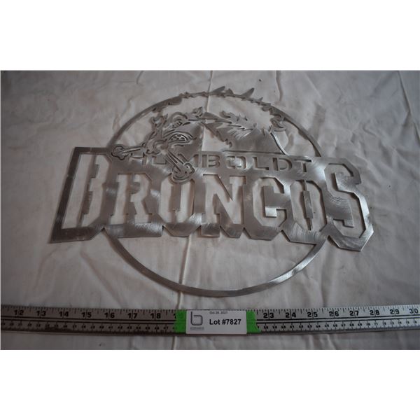 Humboldt Broncos Aluminum Sign