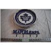 Image 1 : Toronto Maple Leafs Coat Hanger and Neon Clock (Works But Missing Power Adapter)