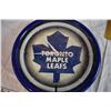 Image 3 : Toronto Maple Leafs Canada Post Stamp Placard and Neon Clock (Works But Missing Power Adapter)