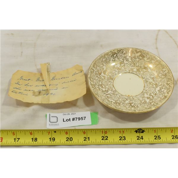 Antique 1890’s Fine China Plate