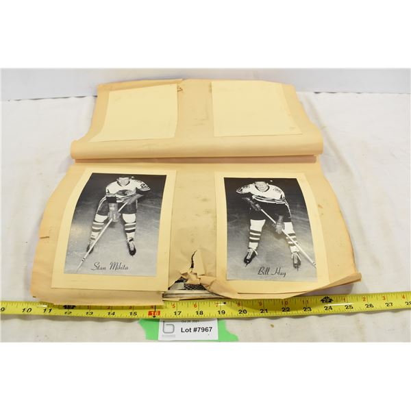 Vintage Scrap Book w/ Former NHL Players