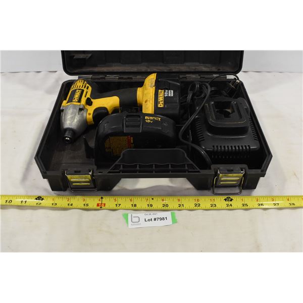 Dewalt 18v Impact Drill w/ Spare Battery & Charger