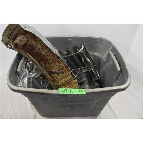 *Tote of Chrome Motorcycle/Vehicle Parts