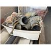 Image 8 : PALLET OF NATURAL GAS BOX HEATERS, INCLUDES PIPING, HEATSHIELDS, ETC