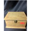 Image 2 : WOODEN BOX WITH ASSORTED BELT BUCKLES