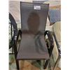 Image 1 : 2 BLACK SLING BACK PATIO CHAIRS