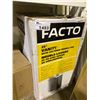 Image 1 : FACTO 25" VANITY WITH CULTURED MARBLE TOP, BOX OF GLASS JARS, TOTE OF MISC