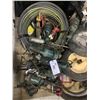 Image 2 : PALLET OF HOSES, GRINDERS, SHOP VAC, TIRES, ASSORTED MISC (PARTS & REPAIR)