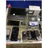 Image 2 : ASSORTED ELECTRONICS INCLUDING CELL PHONES, SPEAKERS, CAMERAS, SCALES, & MORE