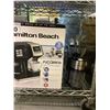 Image 2 : PARTS AND REPAIR LOT INCLUDING: HAMILTON BEACH WAFFLE MAKER, COFFEE MAKER, GRINDER AND MORE