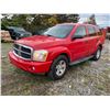 Image 1 : 2005 DODGE DURANGO SLT, 4DRSW, RED, GAS, AUTOMATIC, V8, V #1D4HB48NX5F537521, 287,837KMS,