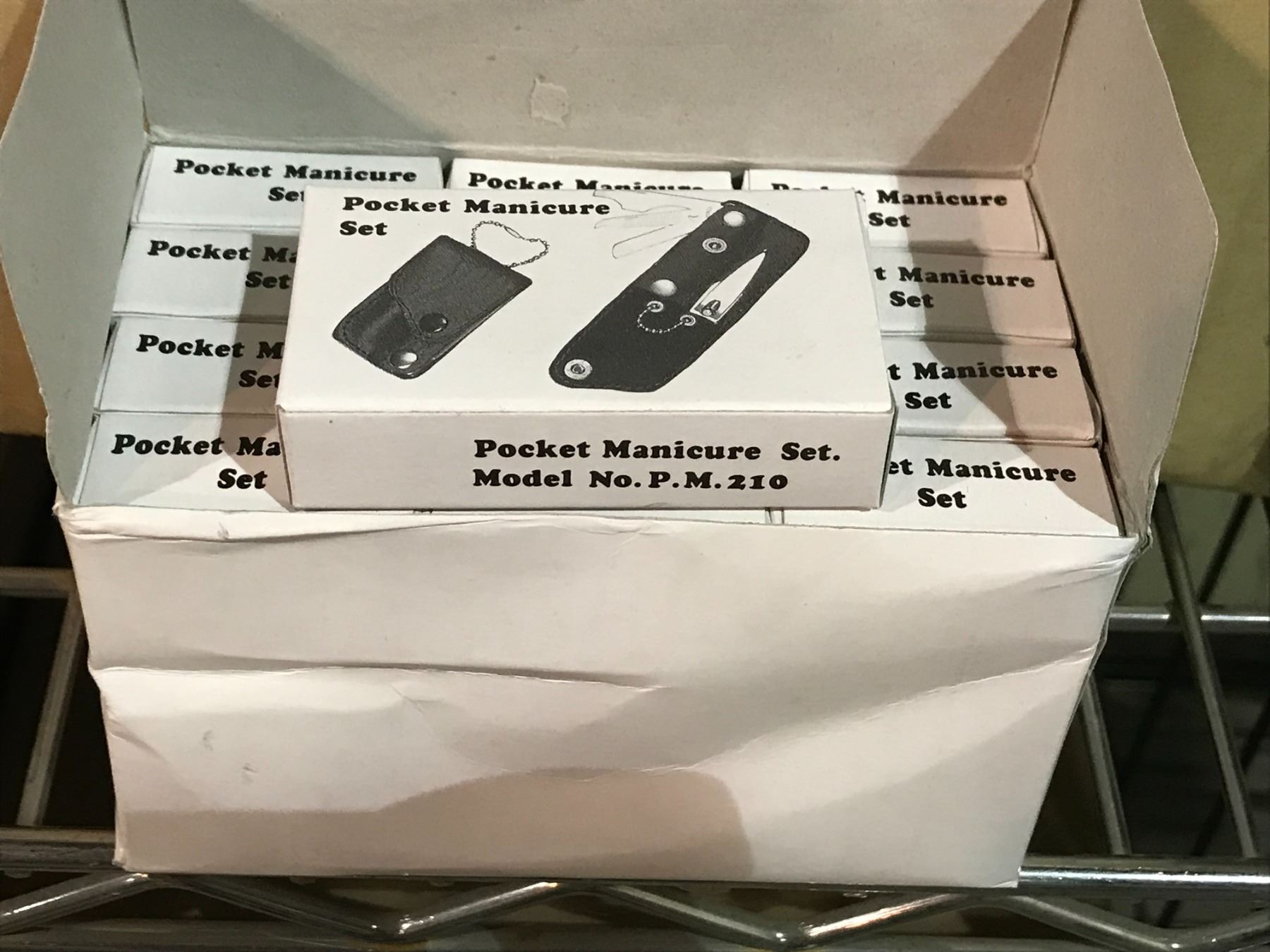 BOX OF APPROX 300 POCKET MANICURE SETS