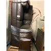 Image 1 : PALLET OF ASSORTED FURNITURE; INCLUDES COUCH AND CABINET