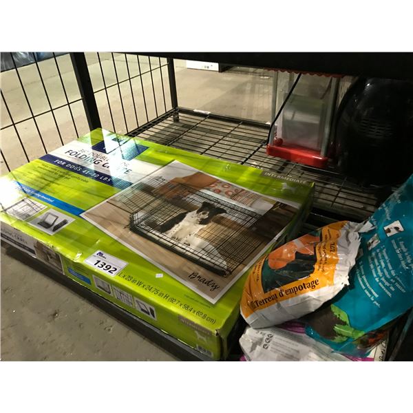 36" FOLDING PET CRATE AND PET SUPPLIES