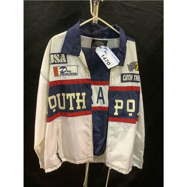 SOUTH POLE SIZE LARGE RACING WEAR CLOTHING (JACKET AND PANTS)