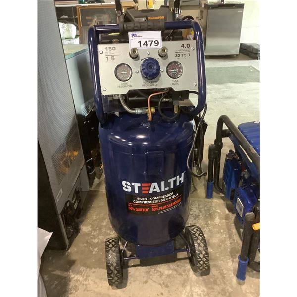 STEALTH SILENT AIR COMPRESSOR 150 MAX PSI 1.5HP TESTED WORKING