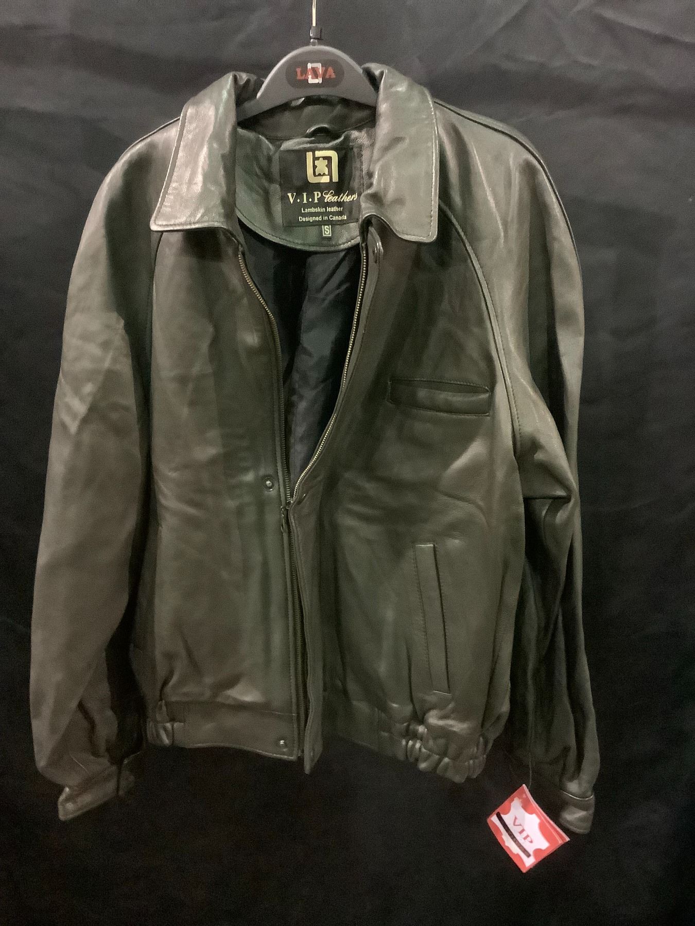 NEW WITH TAGS VIP LEATHERS LAMBSKIN LEATHER JACKET SIZE S MODEL 150-622