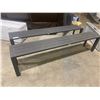 Image 2 : 2 ALUMINUM OUTDOOR BENCHES APPROX. 78.5"