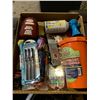 Image 1 : TRAY OF ASSORTED FISHING RELATED GEAR, PENS, & MORE