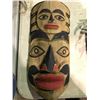 Image 1 : FIRST NATIONS HAND CARVED & PAINTED WOODEN MASK SIGNED BY JOHN WALKUS GREEN 2013 KWAKWAKWAKW