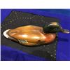 Image 1 : HAND CARVED AND PAINTED WOODEN DUCK SIGNED BY TOM TALER 1980