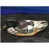 Image 2 : FIRST NATIONS HAND CARVED WOODEN RAVENS HEAD BY JIM JULES & HAND CARVED & PAINTED WOODEN DUCK
