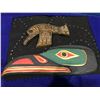 Image 1 : 2 FIRST NATIONS HAND CARVED (1 PAINTED) WOODEN ANIMALS: HUMMINGBIRD BY EDDY JULES VANCOUVER BC 1996