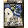 Image 1 : SHADOW BOX OF VANCOUVER CANUCKS SIGNED APPAREL AND TICKETS