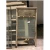 Image 2 : ASSORTED VINTAGE WINDOW PANELS AND WASHBOARD