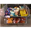 Image 2 : RACK OF ASSORTED POTATO CHIPS, CHOCOLATES, AND MORE INCLUDES RACKS