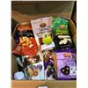 Image 2 : BOX OF NEW ASSORTED DRY FOOD SNACKS, GINGER, RICE CRACKERS, PRETZELS, AND MORE