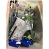 Image 2 : BIN OF NEW PLASTIC CUPS, STRAWS, DUST PANS, AND MORE