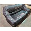 Image 1 : BLACK LEATHER SOFA