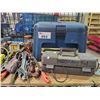 Image 2 : SHELF LOT OF HAND TOOLS, 2 IMPACT GUNS, WORKBENCH, AND MORE