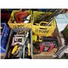 Image 2 : SHELF LOT OF CLAMPS, HAND TOOLS, BATTERY BOOSTER, AND MORE