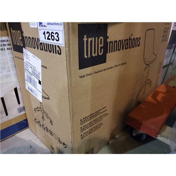 BOXED TRUE INNOVATIONS WHITE TASK CHAIR