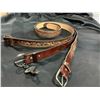 Image 2 : 3 RUSTIC DESIGNER LEATHER BELTS SIZE 42, 44