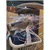 Image 2 : PALLET OF STORAGE LOCKER CONTENTS CLOTHES, SUITCASES, CURIO CABINET, AND MORE