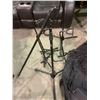 Image 2 : 2 YORKVILLE 657B MICROPHONE STANDS, 3 INSTRUMENT STANDS, & 1 LARGE CARRYING CASE