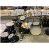 Image 1 : ASSORTED TAYE STUDIO MAPLE DRUMS, CYMBALS', 2 CHAIRS, TRAVELLING BAGS, & MORE