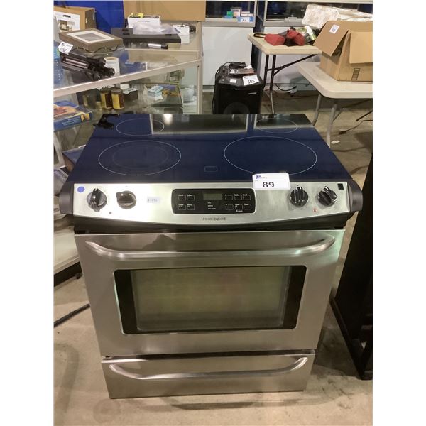 FRIGIDAIRE ELECTRIC TOP STOVE WITH CONVENTIONAL OVEN, NO FAN MODEL# CFES3025PSA