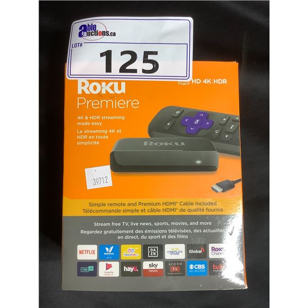 ROKU PREMIERE 4K & HDR STREAMING DEVICE