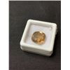 Image 2 : BIG CITRINE 8.50 CT. 12.95X12.39X7.65 MM CUSHION CUT - LOUPE CLEAN - LAB MADE