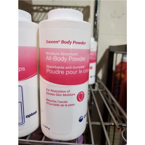 24 227G BOTTLES OF SWEEN BODY POWDER MOISTURE ABSORBENT ALL-BODY POWDER