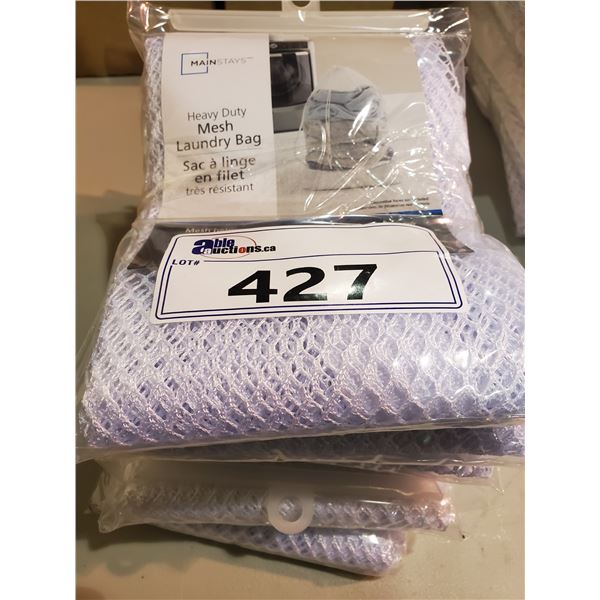 6 NEW MAINSTAYS HEAVY DUTY MESH LAUNDRY BAGS